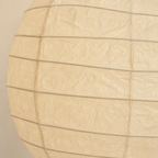 Akari D washi paper shade texture and bamboo rib detail