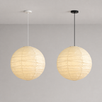 Akari D pendant light white and black suspension color comparison