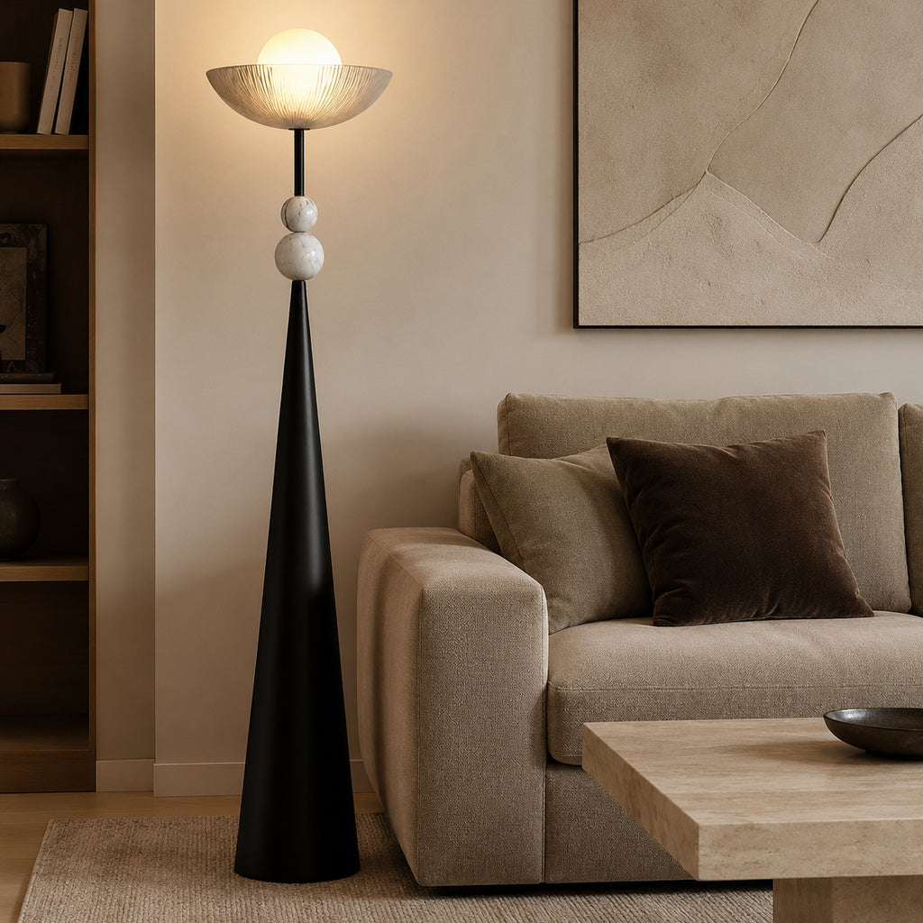 Avrn Aivara sculptural floor lamp for living room