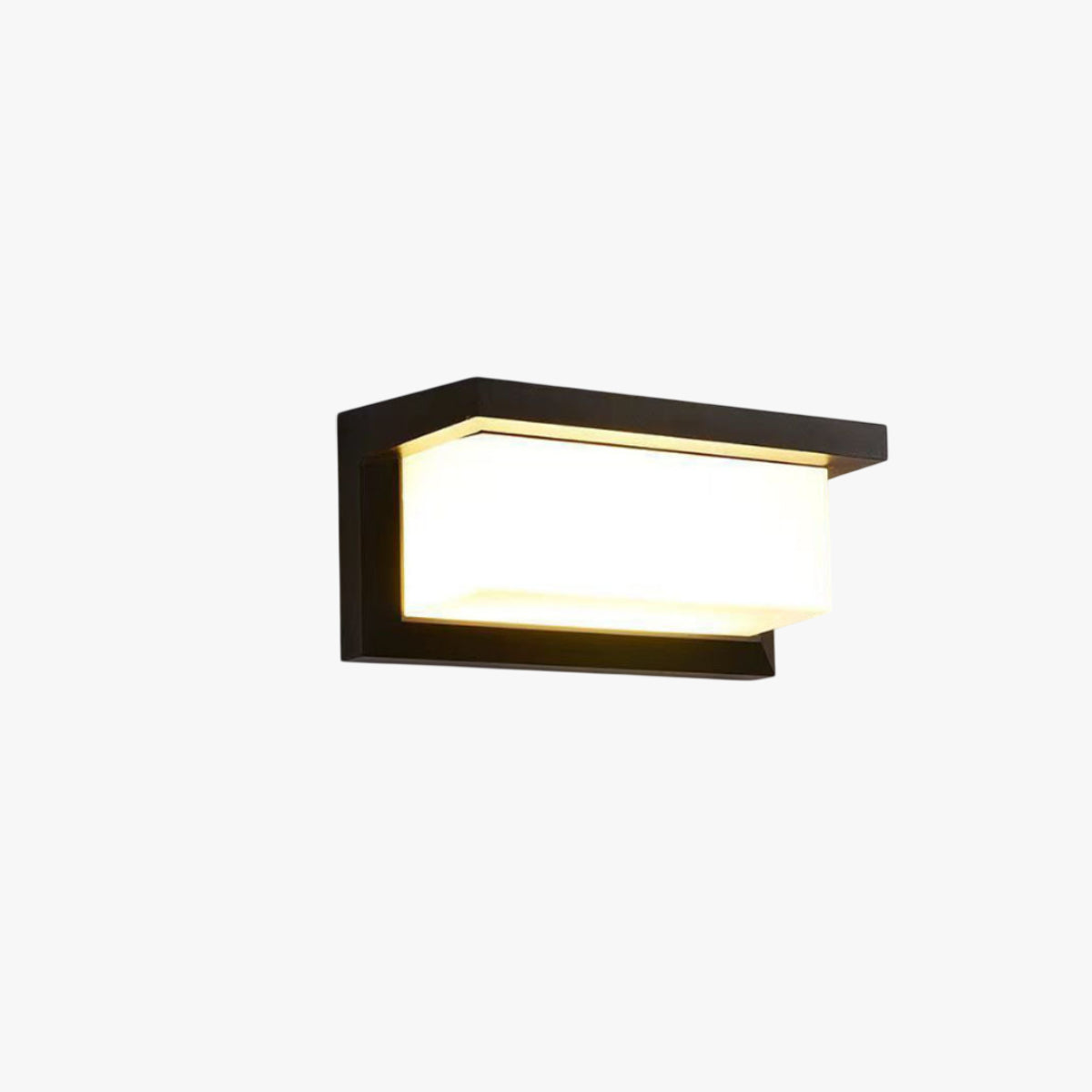 Apex rectangular wall sconce size detail