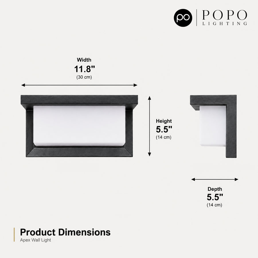 Apex Outdoor Wall Light 9