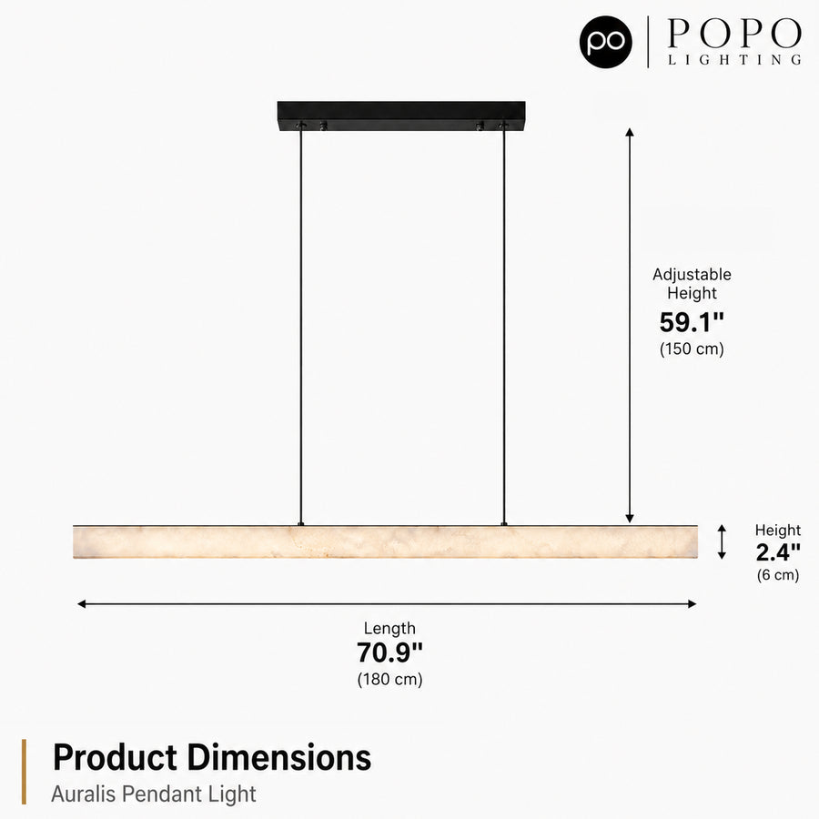 Auralis Resin Linear Pendant Light 1