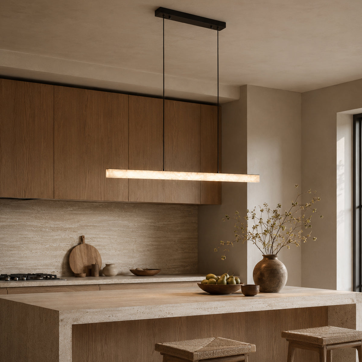Avrn Auralis modern linear dining table light