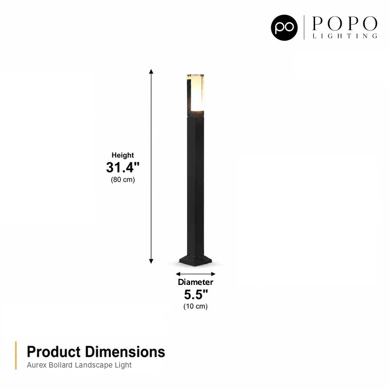 Aurex Bollard Landscape Lightc 10