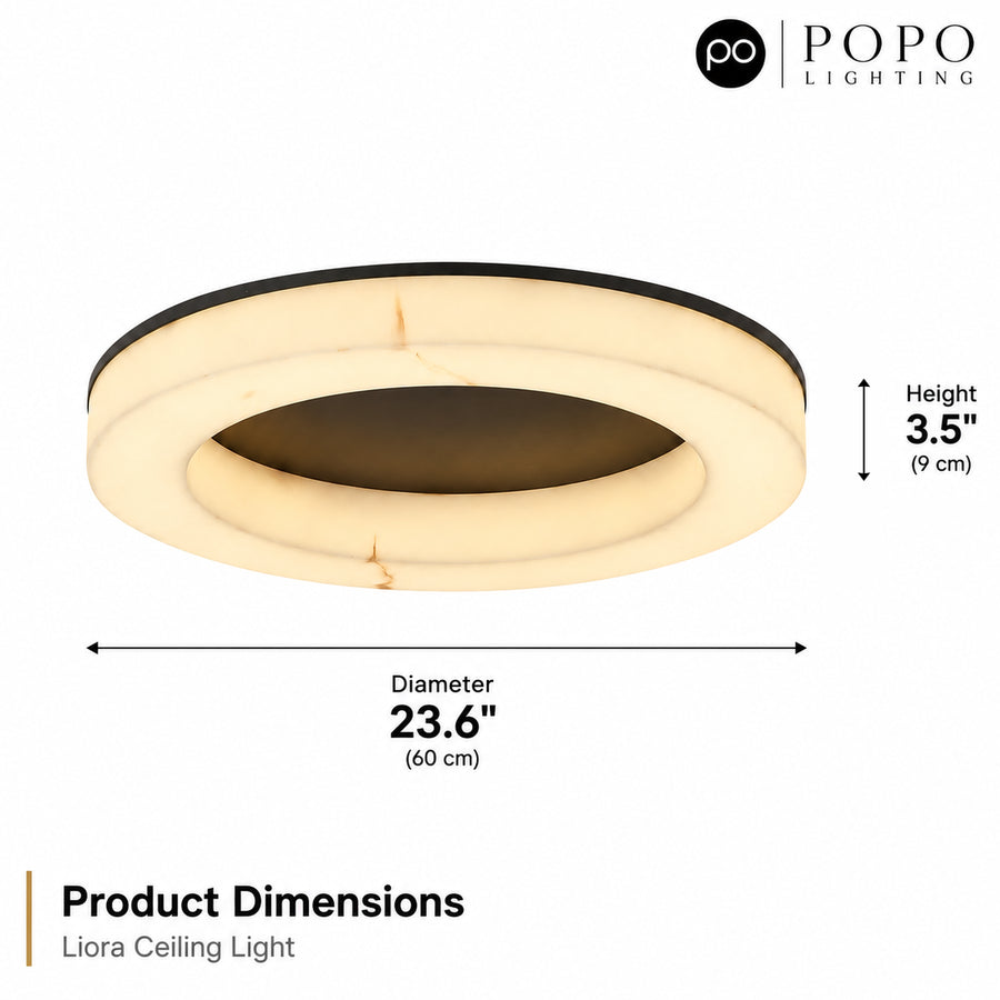 Liora Resin Ring Ceiling Light 2