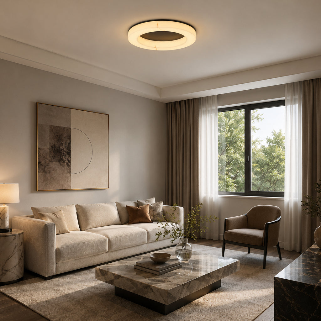 Avrn Liora resin ring ceiling light