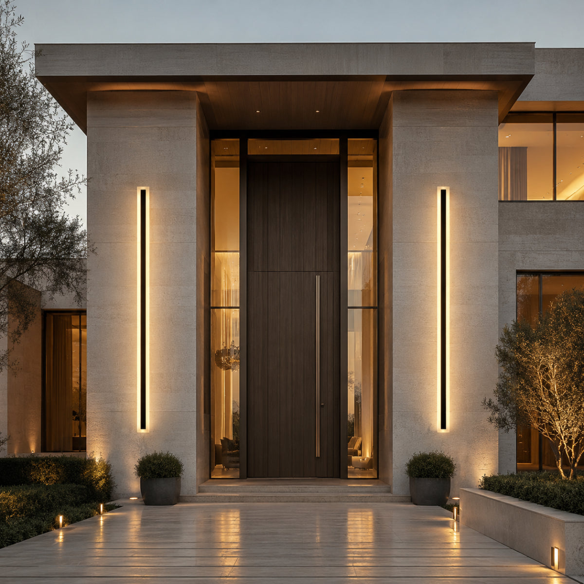 Avrn Luminova slim outdoor LED wall light