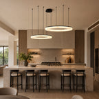 Avrn Novera horizontal double ring chandelier