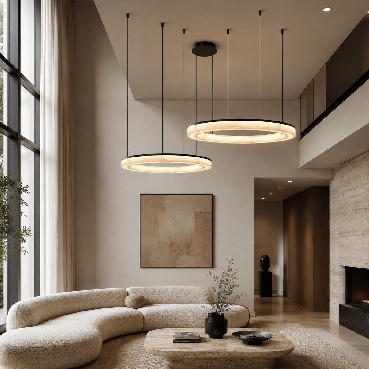 Avrn Novera modern dining room ring chandelier