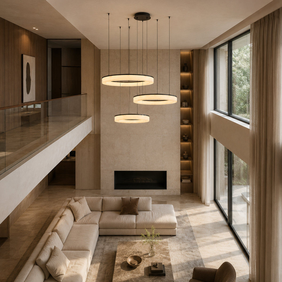 Avrn Novera modern dining room ring chandelier