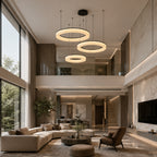 Avrn Novera dimmable three ring chandelier