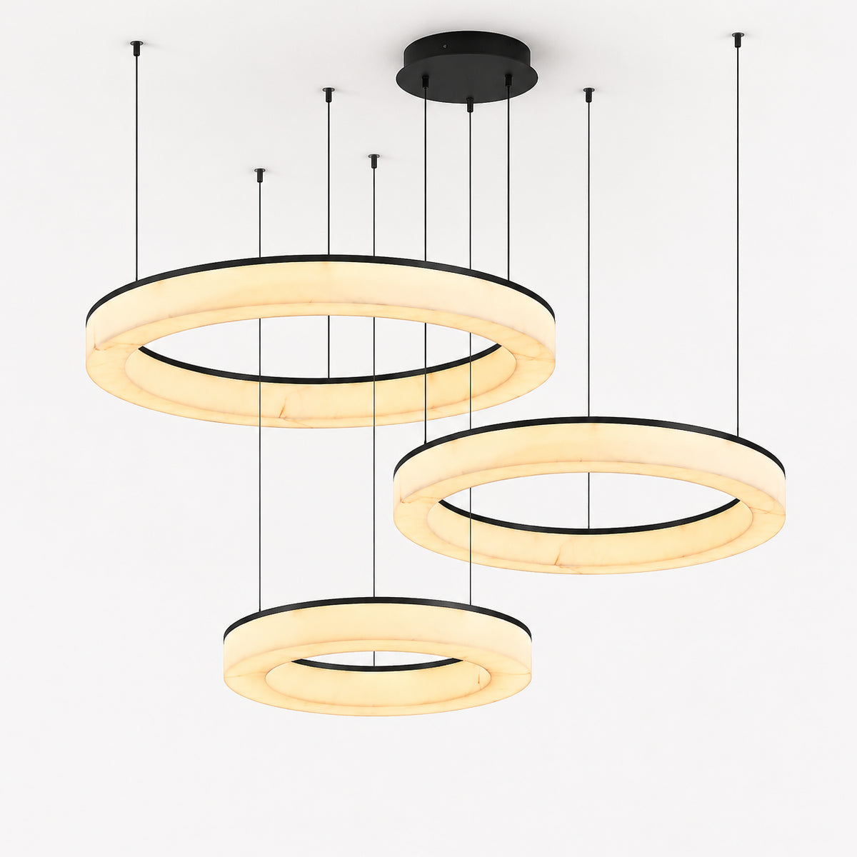 Avrn Novera black suspension polycyclic ring light