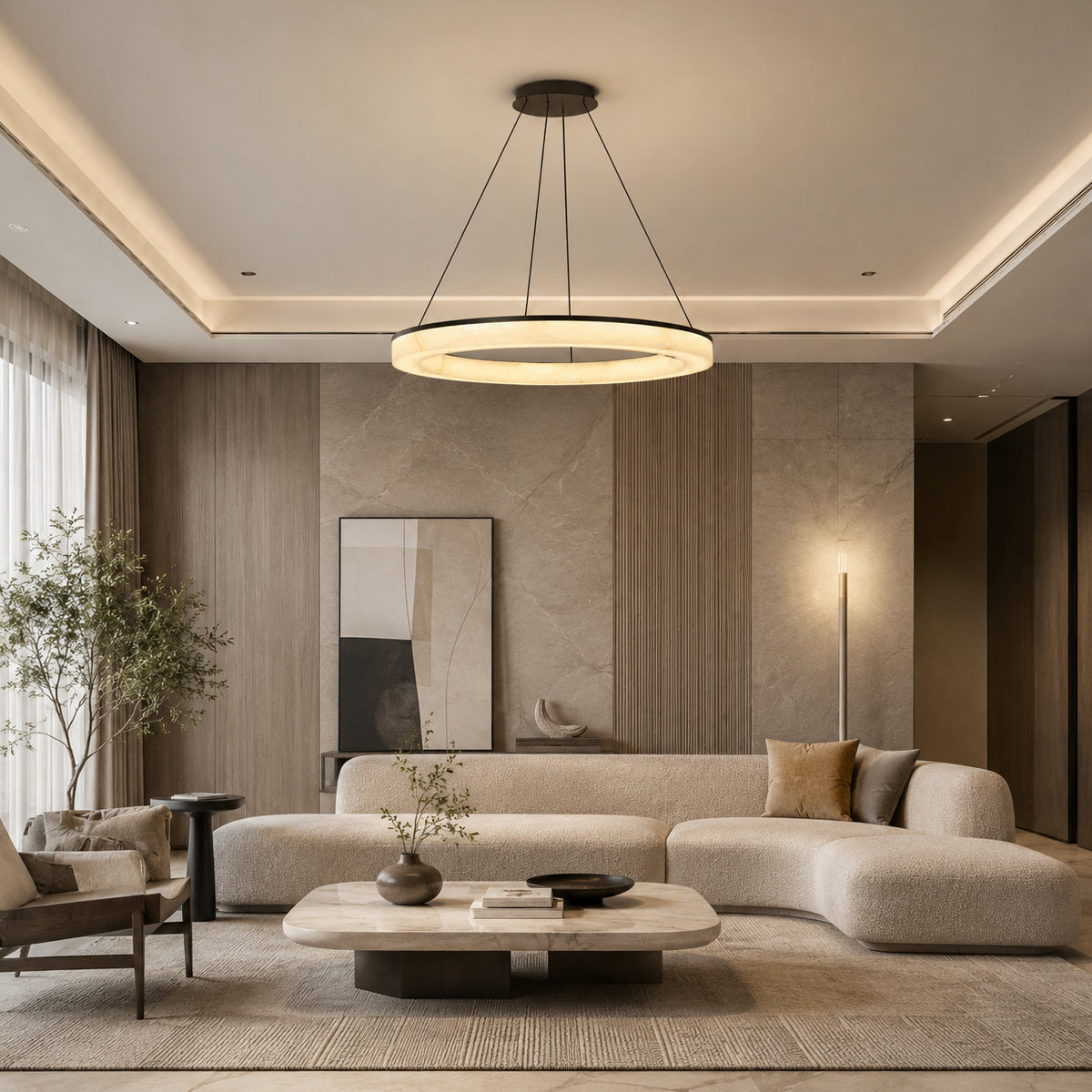 Avrn Novera dimmable circular chandelier