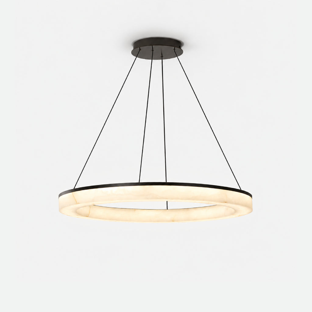 Avrn Novera minimalist LED chandelier detail