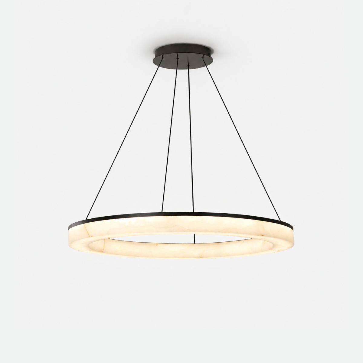 Avrn Novera minimalist LED chandelier detail