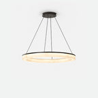 Avrn Novera black suspension ring chandelier