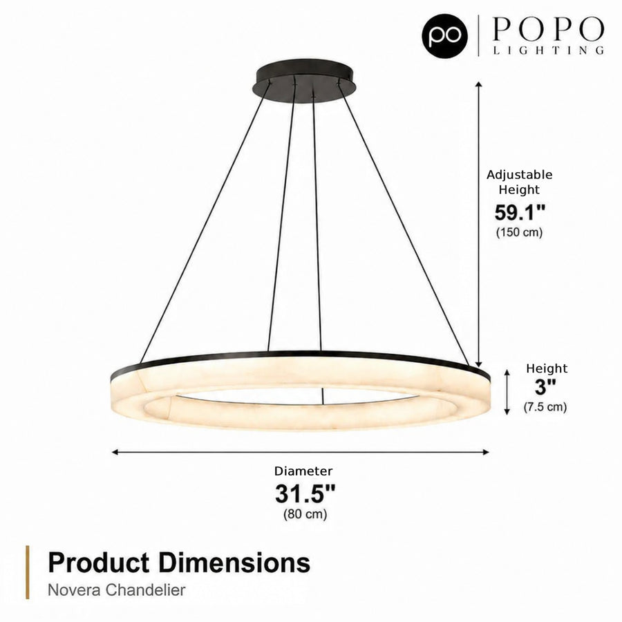Novera Resin Ring Chandelier 6