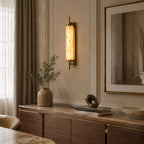 Avrn Orvella alabaster wall lamp detail