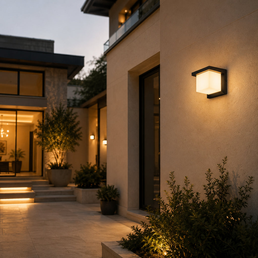 Avrn Sleek modern exterior wall lamp for entryway
