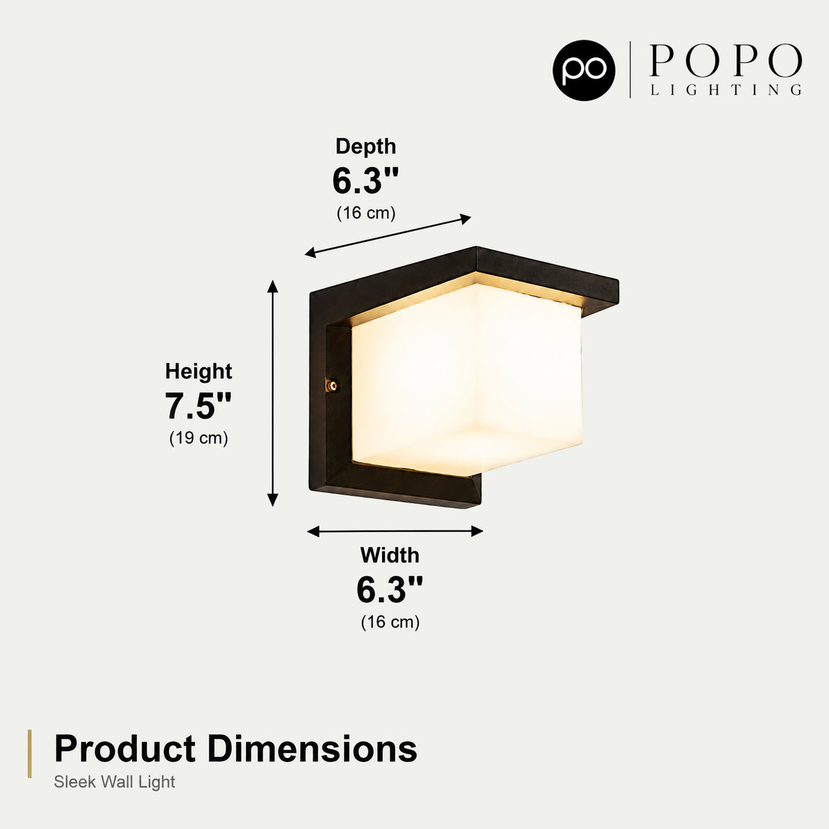 Sleek LED Exterior Wall Lamp 7