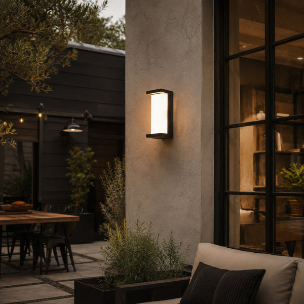 Zenith Exterior Wall Sconce angled view