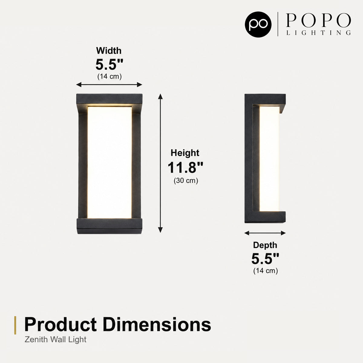 Zenith Exterior Wall Sconce 8