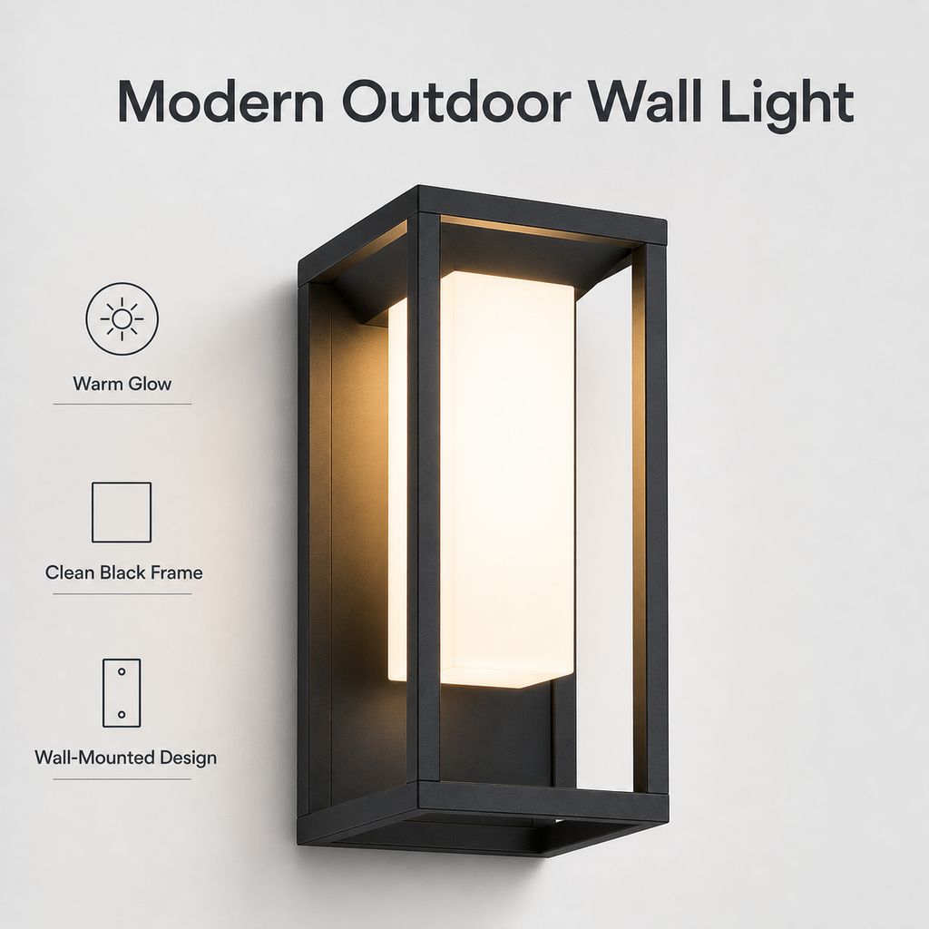 Avrn outdoor wall light lifestyle scene for exterior entry lighting