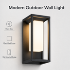 Avrn outdoor wall light lifestyle scene for exterior entry lighting